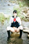 [新姬上線][會員][圖包][CosPlay]蘿莉嫩妹@超級美穴@落落Raku之閃光少女~Shining Days~ 戶外露出的學妹 密穴粉嫩 香甜可口 硬得哥哥停不下來