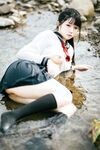 [新姬上線][會員][圖包][CosPlay]蘿莉嫩妹@超級美穴@落落Raku之閃光少女~Shining Days~ 戶外露出的學妹 密穴粉嫩 香甜可口 硬得哥哥停不下來