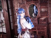 萌新推特00後露臉美少女▌白莉愛吃巧克力▌超色情Cos甘雨粉嫩凸激乳粒 嬌艷欲體粉嫩白虎色氣滿滿