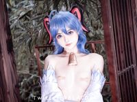 萌新推特00後露臉美少女▌白莉愛吃巧克力▌超色情Cos甘雨粉嫩凸激乳粒 嬌艷欲體粉嫩白虎色氣滿滿