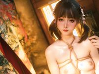 極品00後露臉網紅喵小吉閨蜜 ▌金魚kinngyo▌高清4K私拍 超極嫩玲瓏蜜乳 光溜溜私處白虎穴 金魚kinngyo -和服X緊縛