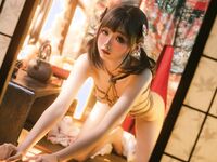 極品00後露臉網紅喵小吉閨蜜 ▌金魚kinngyo▌高清4K私拍 超極嫩玲瓏蜜乳 光溜溜私處白虎穴 金魚kinngyo -和服X緊縛