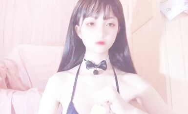 嬌嫩露臉小網紅！推特二次元卡哇伊極品妹【原野小年】粉絲群福利私拍COSER紫薇無毛粉嫩蜜穴 (8)