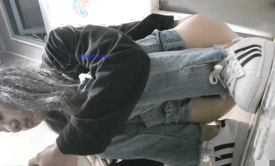 十月最新流出廁拍大神潛入 師范大學附近公共廁所正面全景偷拍青春靚麗學妹第十期-黑色牛仔褲