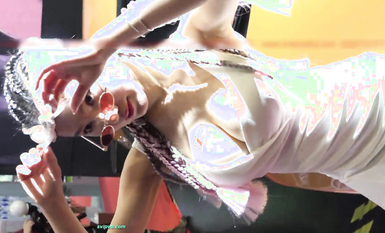 【展会走光】CAS车展模特走光车模 刁鉆摄影师 (5)