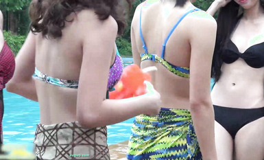 【展会走光】CAS车展模特走光车模 刁鉆摄影师 (10)