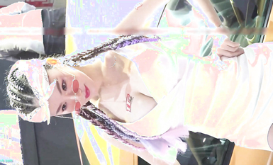 【展会走光】CAS车展模特走光车模 刁鉆摄影师 (4)