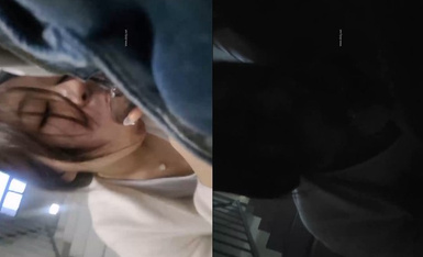 地下停车场楼梯间里一对小情侣搞刺激 露脸美女口活一流 最主要是乖巧听话