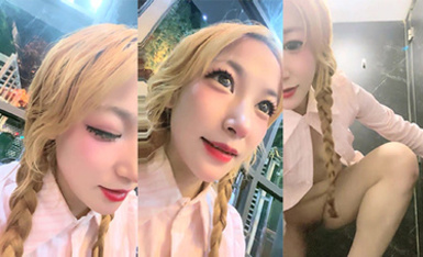 和幾個舔狗線下見面，火鍋店內開干，【喬寶快噴啊】，廁所大炮，酒吧和戶外自慰噴水，真是膽大包天 (3)