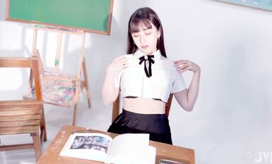 極品JVID嫵媚清純齊一身新人▌黛娜 ▌黑色蕾絲性感內衣 挺翹美乳稚嫩誘人裂縫 誘惑喜歡的男老師117P1V