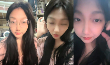 推薦！正宗G奶大學生【班長大人】宿舍酒店樓梯道廁所自慰，極品反差眼鏡婊，玩得真是瘋狂 (7)