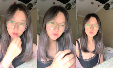 清純眼鏡妹妹 要吃退黑素  (2)