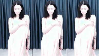 萬元豪定虎牙星秀主播極品妖嬈人氣女神【糖糖】定製，情趣丁字露奶露逼騷舞挑逗 (3)