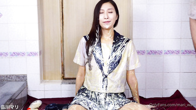 【輕度獵奇】高顏值日本氣質素人少婦「mari wam」OF露臉私拍 反差美人妻沉淪精液地獄【第八彈】 (13)