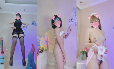 最新9月福利 青春無敵 推特極品可甜可鹽長腿女神【小仙雲】月付群專享，頂配COSER抖音風轉場變裝紫薇，長視頻裸舞 (2)