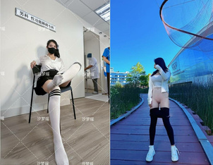 綠帽奴的極品小嬌妻『汐夢瑤』綠帽老公親自掰開我的小騷逼讓單男進入，作為綠帽只允許給女友舔腳 (3)