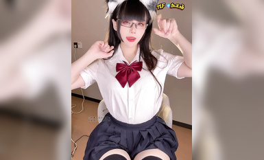 【cos 自慰 制服 黑絲..】純欲貓耳