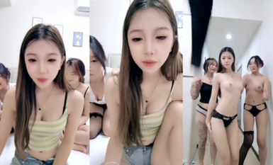 美女群P盛宴【極品藝校生】10.13-10.25高顏值姐妹4P5P畫面精彩淫亂刺激 (5)