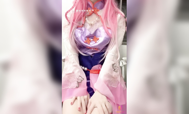 網紅極品白虎福利姬【初戀小安】COS王昭君性愛縫紉師之嫩穴測量器。