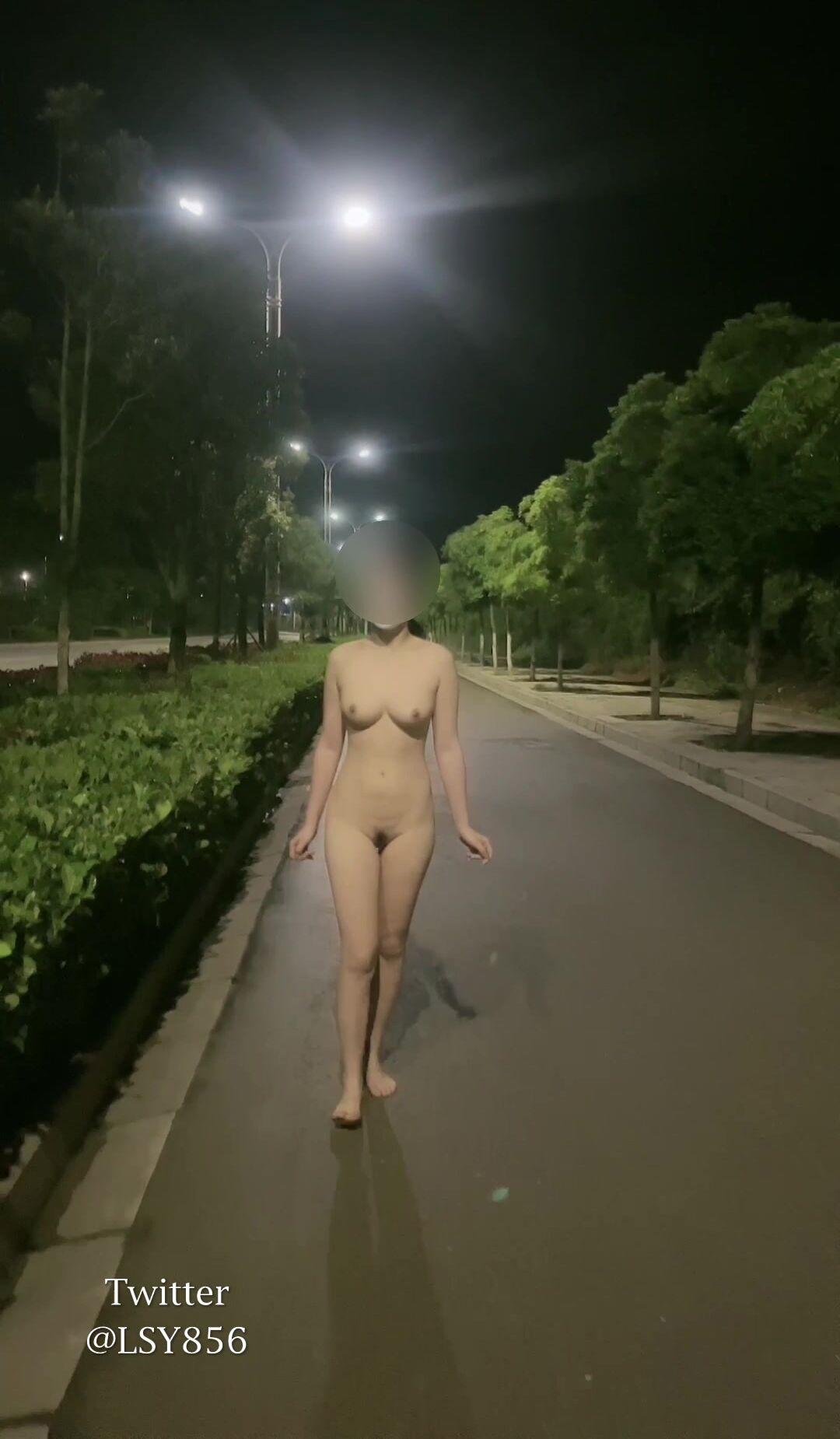 極品推特淫盪人妻性玩物▌林淑怡▌全裸壓馬路尋刺激 男公廁全裸待插後入懟穴 (6)